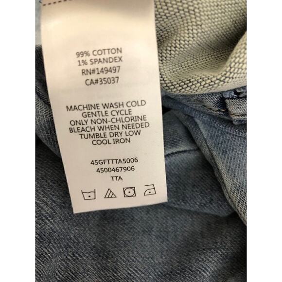 Joe's Jeans Marnie Jumpsuit Sleeveless French Terry Denim Tatra Blue NWT Small - Picture 9 of 11